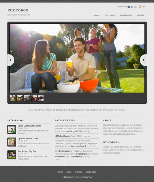 Photobox Premium WordPress Theme