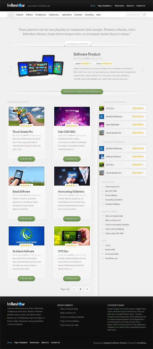 in-review-wordpress-theme In Review WordPress Theme