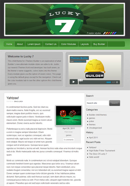 lucky 7 wordpress theme