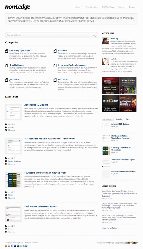 nowledge-wordpress-theme NowLedge Knowledge Base WordPress Theme