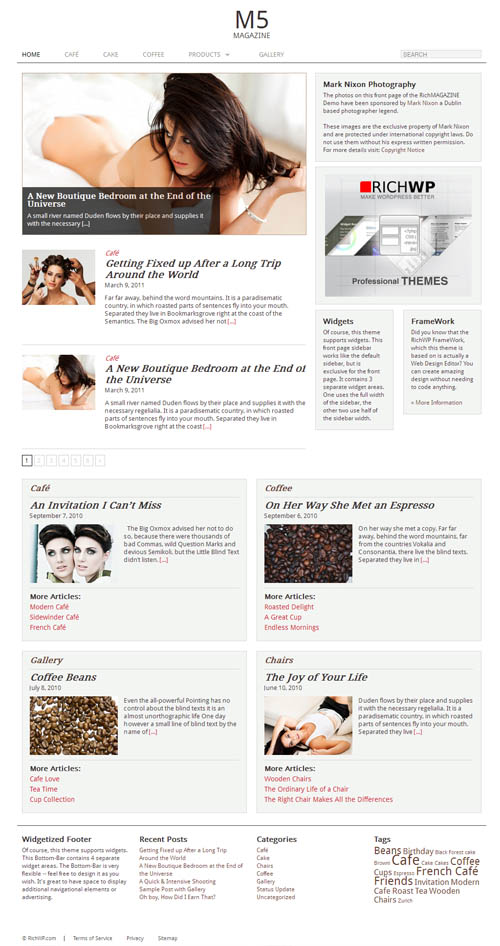 Minimal5 Preset & Magazine Child Theme