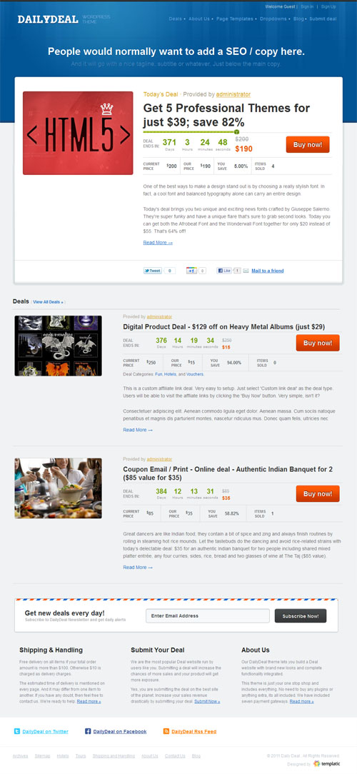 daily-deal-wordpress-theme Daily Deals WordPress Theme