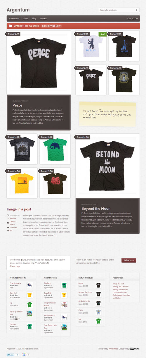 argenum-wordpress-theme Responsive WordPress Commerce Theme