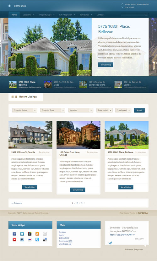 domestica-wordpress-theme Domestica Real Estate WordPress Theme