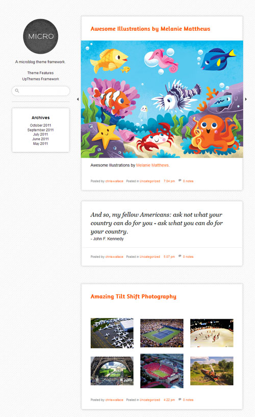 micro-theme-framework Microblog Theme Framework
