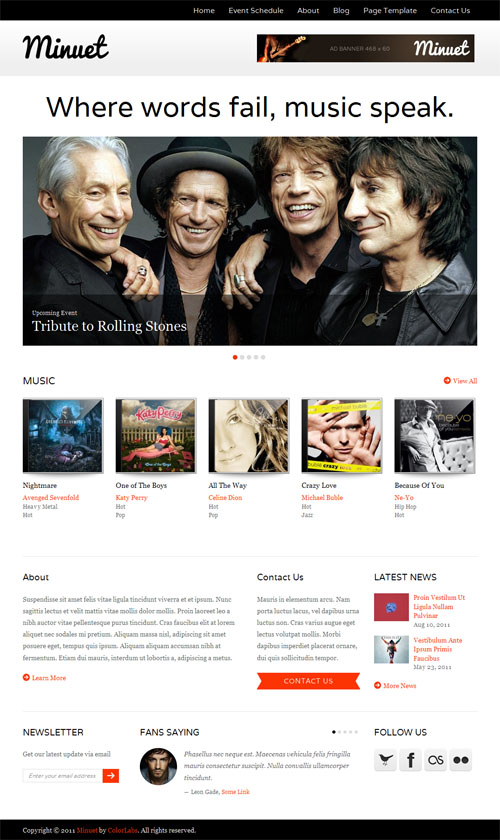 minuet-wordpress-theme Minuet Music Business WordPress Theme