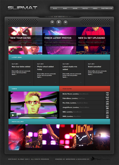 slipmat-wordpress-dj-theme WordPress DJ Theme
