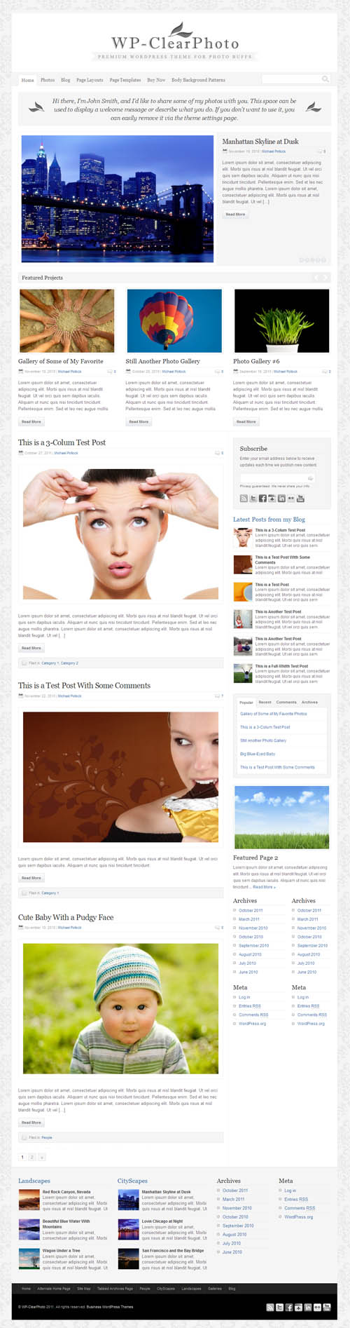 wp-clear-photo-wordpress-theme WP Clear Photo Premium WordPress Theme