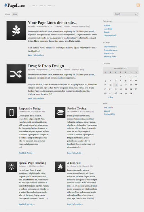pagelines-blog pagelines blog layout