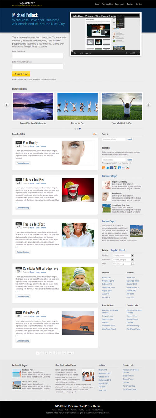 WP Attract Premium WordPress Theme