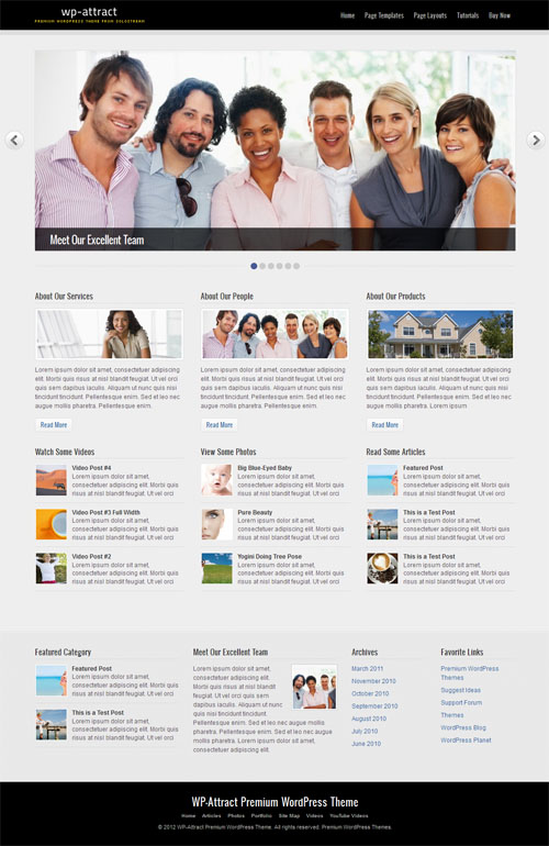 WP Attract Premium WordPress Theme