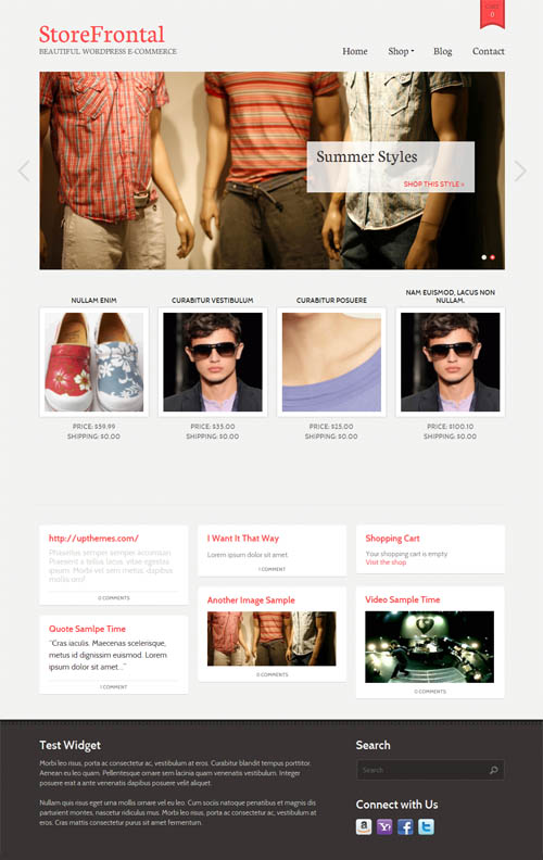 Store Frontal Ecommerce WordPress Theme
