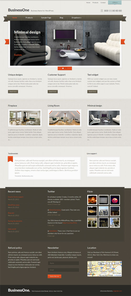 business-one-wordpress-theme Business One Premium WordPress Theme