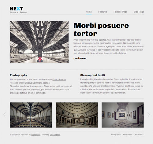 Next Business Portfolio WordPress Theme