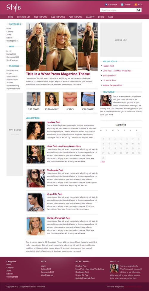 style-clover-themes Style Magazine WordPress Theme