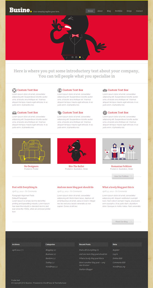 Busine Business WordPress Theme