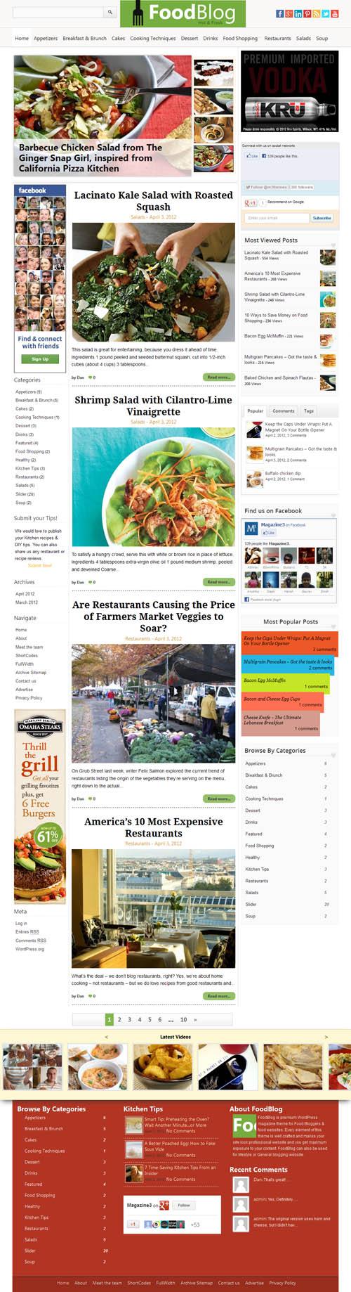 foodblog-wordpress-theme Food Blog