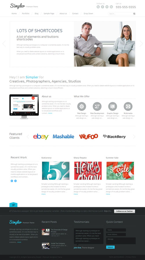 Simpler Minimalist WordPress Theme Simpler Minimalist WordPress Theme