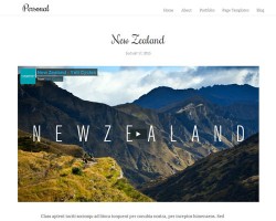personal wordpress theme