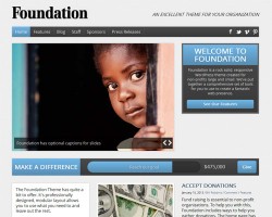 Responsive Non Profit WordPress Theme - Foundation