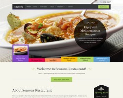 seasons Restaurant WordPress Theme