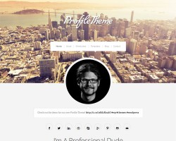 Personal Profile WordPress Theme