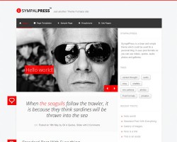 Sympal Press Personal Blog WordPress Theme