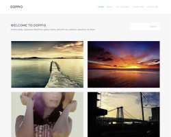 Responsive WordPress Gallery Theme: Doppio