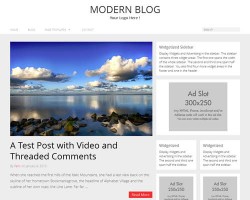 modern blog WordPress theme