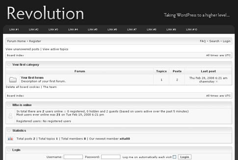 Revolution Theme Forum Templates