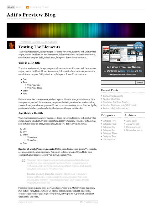 Author’s Grid WordPress Theme