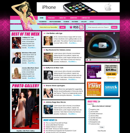 Celebrity Press Theme Discount