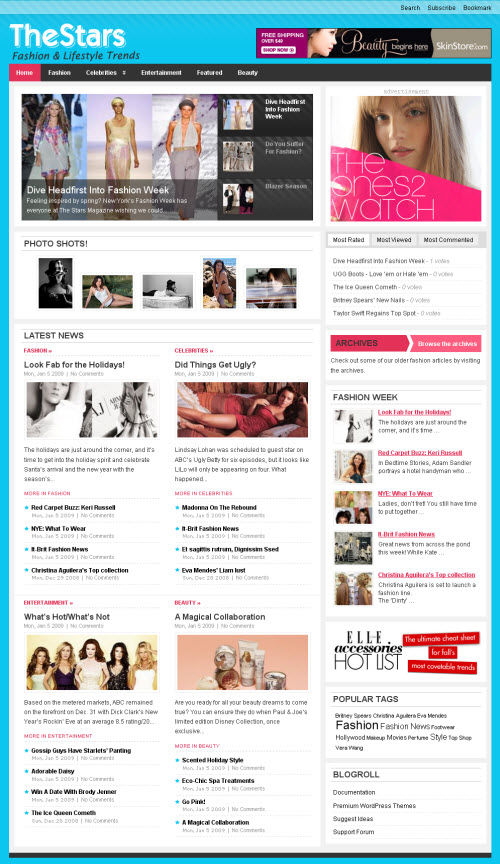 the stars premium wordpress theme