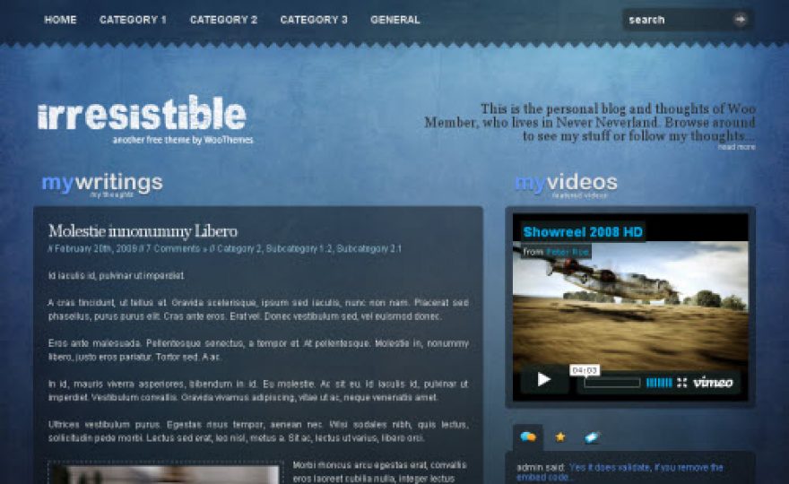 Irresistible WordPress Theme