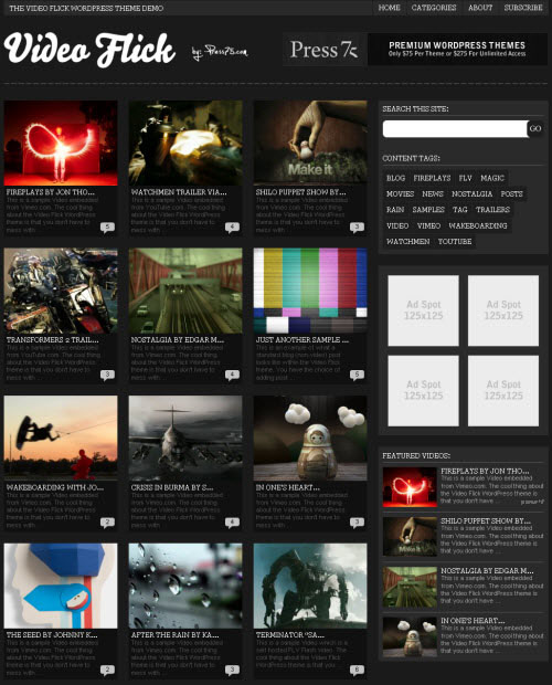 youtube wordpress theme