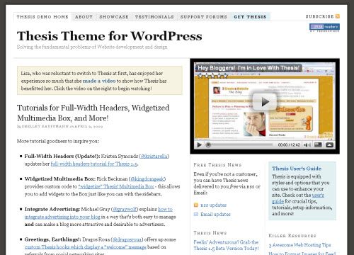 thesis 1 5 1 wordpress theme thesis 1 5 1 wordpress theme