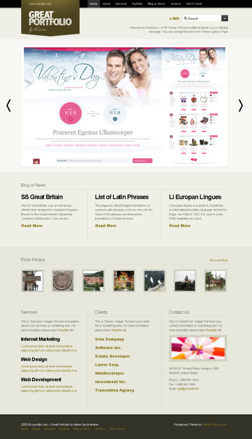 portfolius v3 wordpress theme