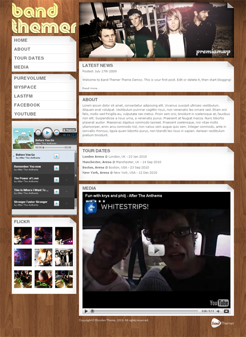 Wooden-wordpress-theme