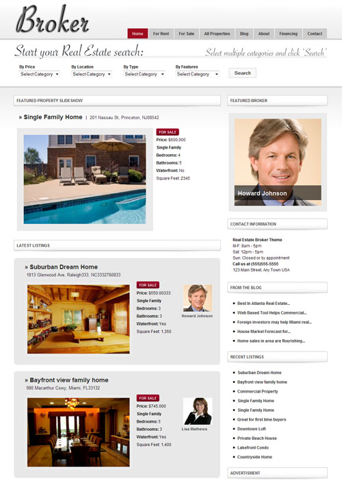 broker wordpress theme