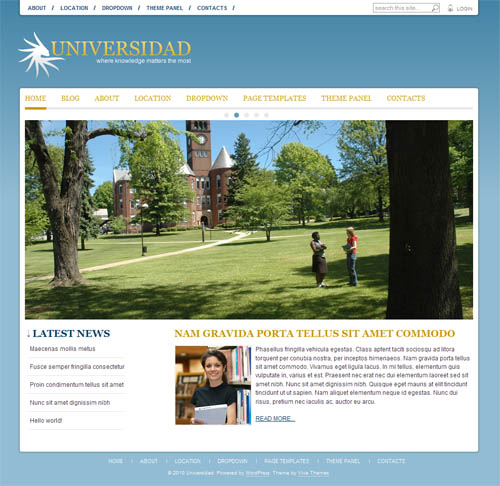 Universidad Premium WordPress Theme