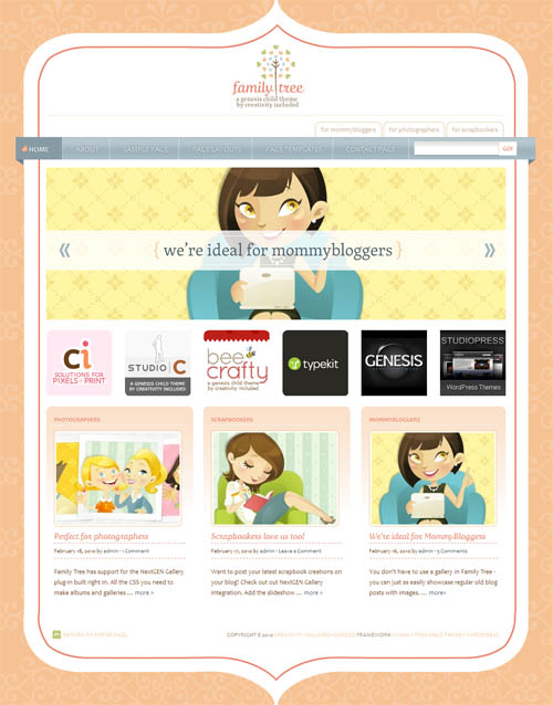 Family Tree WordPress Theme