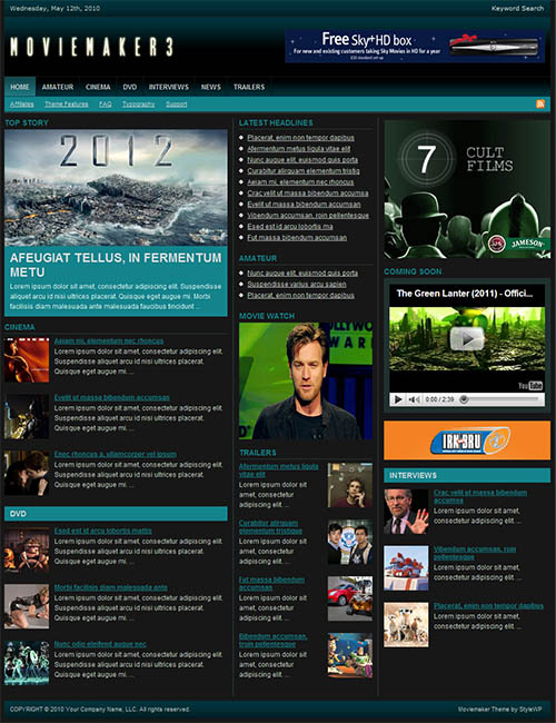 Themes Movie Maker | moviemaker 3 premium wordpress theme Themes Movie Maker | moviemaker 3 premium wordpress theme