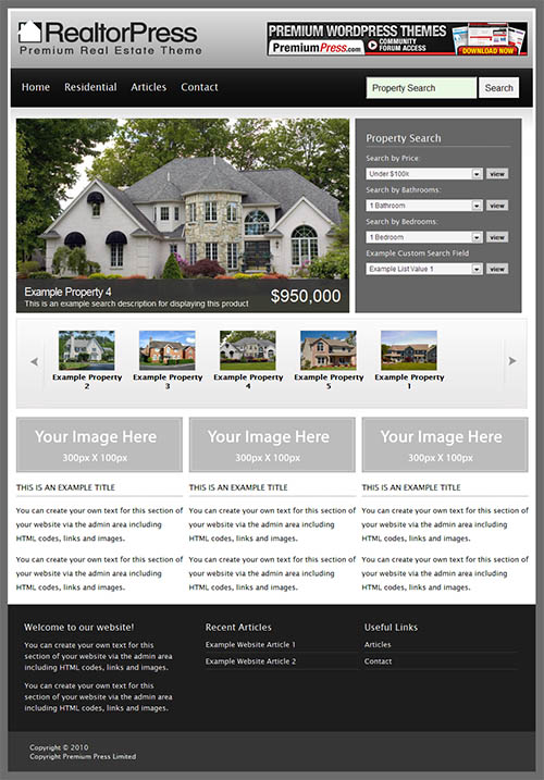 realtorpress wordpress theme