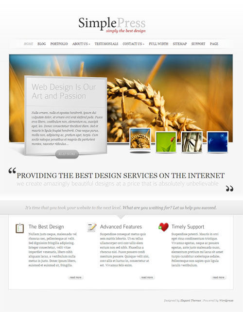 Simple Press WordPress Theme