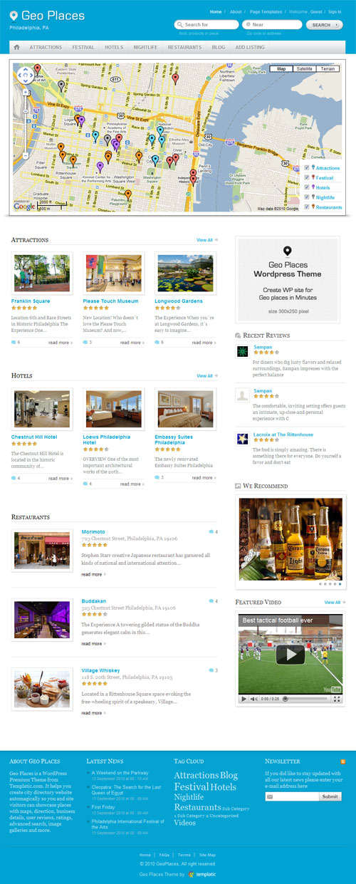 geo places wordpress theme