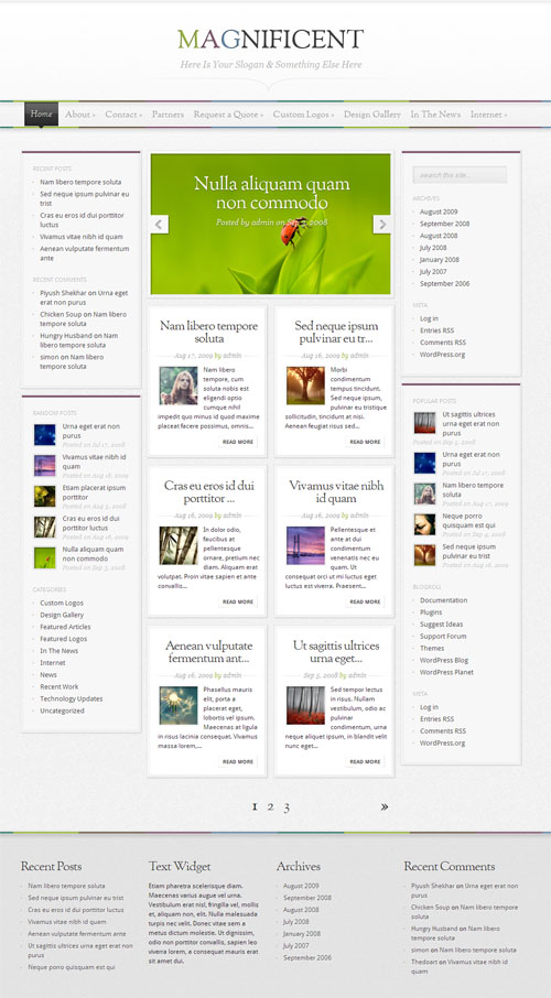 Magnificent Magazine WordPress Theme