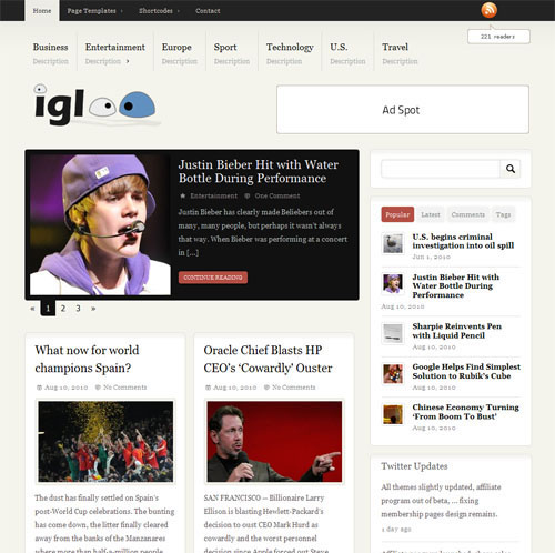 igloo wordpress theme