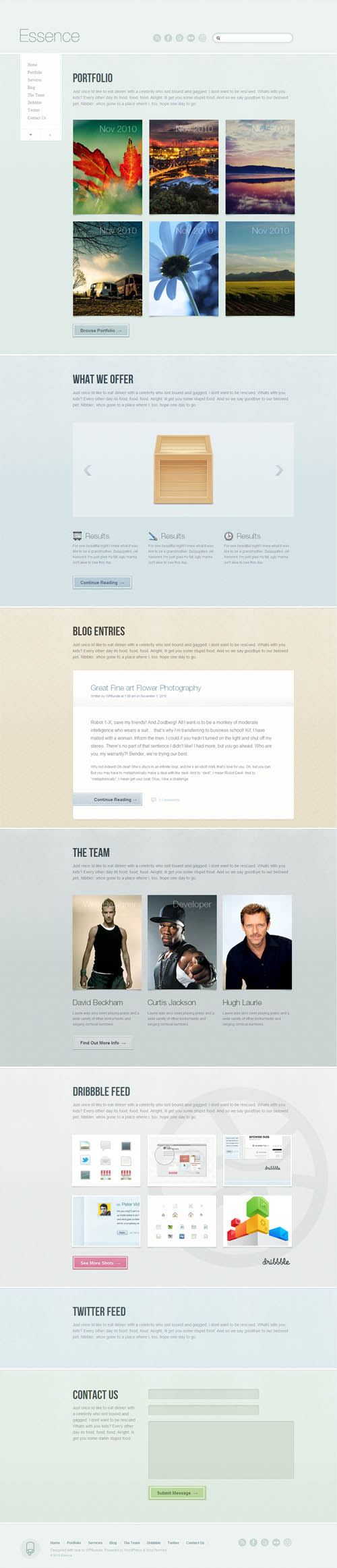 essence wordpress theme