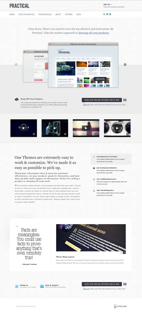 practicle wordpress theme