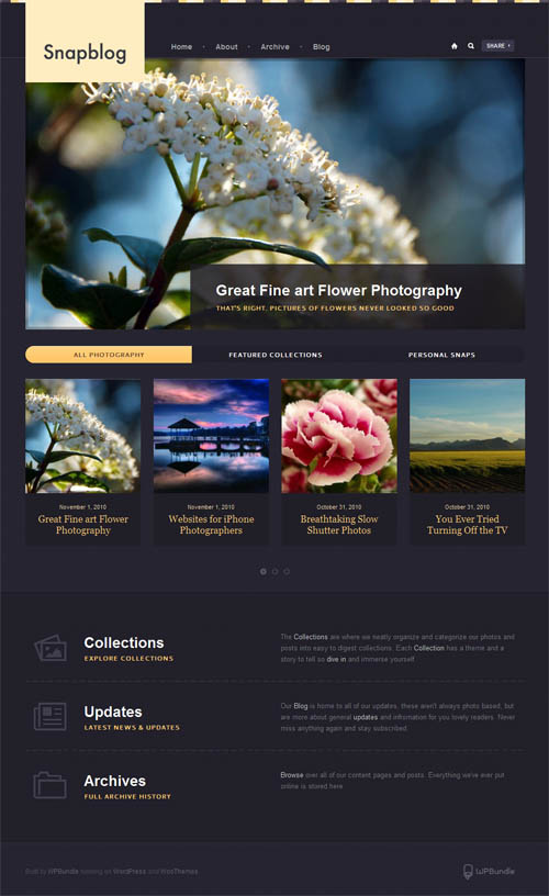 snap blog wordpress theme